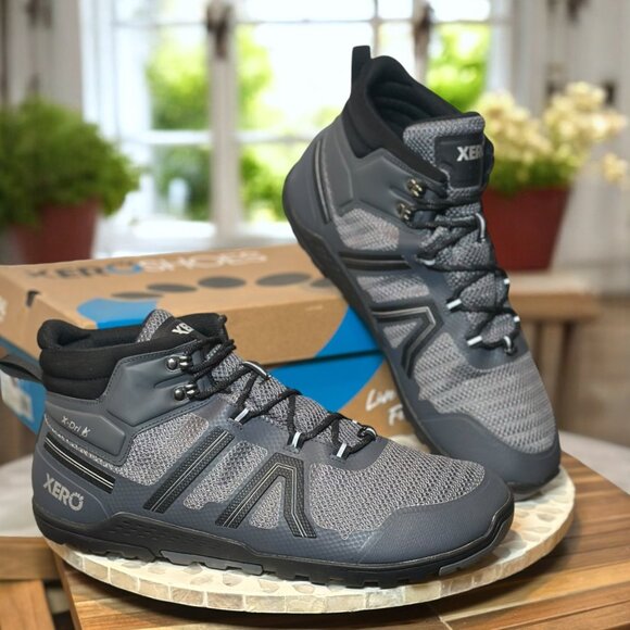 Xero Xcursion Fusion Men’s 14 Waterproof Hiking Boot Zero-Drop Asphalt / Gray - Picture 3 of 11